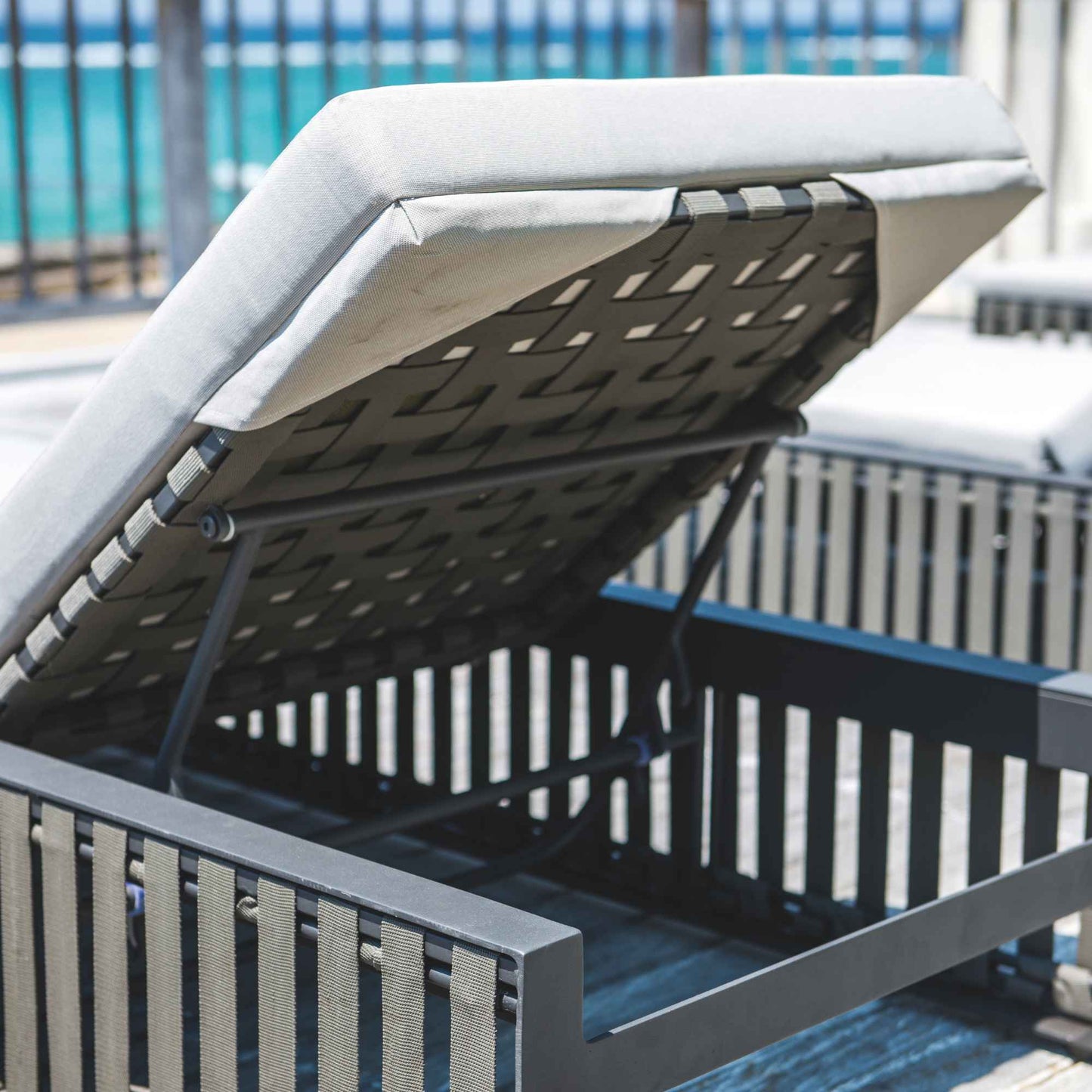Horizon Chaise Lounger with Sunbrella Cushion