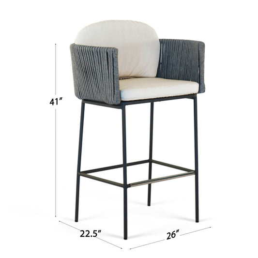 Boston Barstool with Sunbrella Cushion