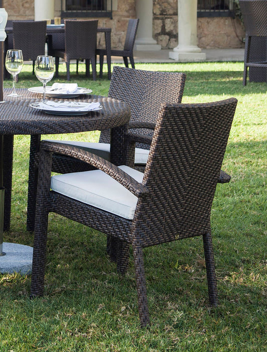 Atlantis Stackable Set of 2 Armchairs with Cushion