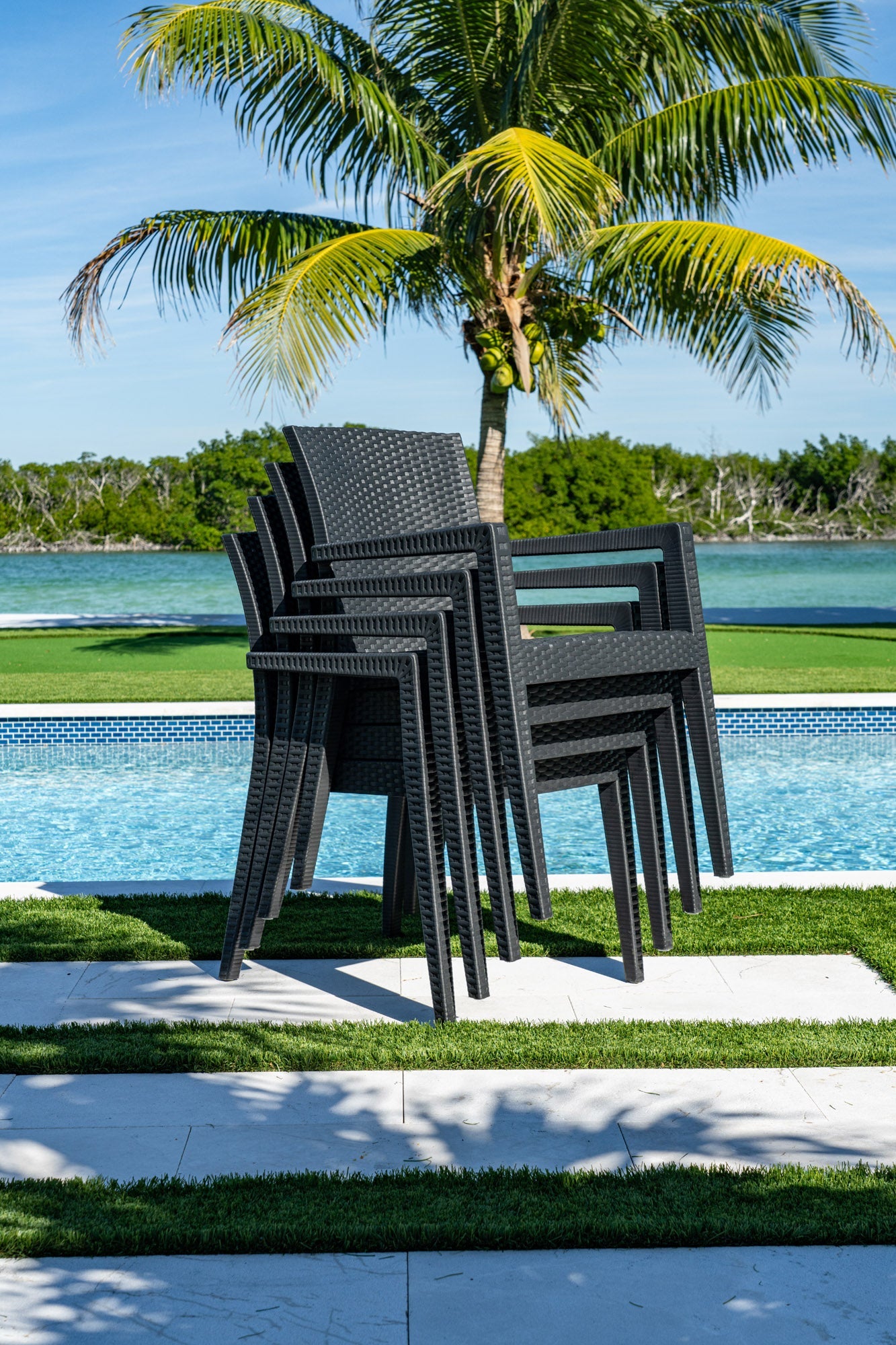 Montana 5-Piece Dining Set-Anthracite