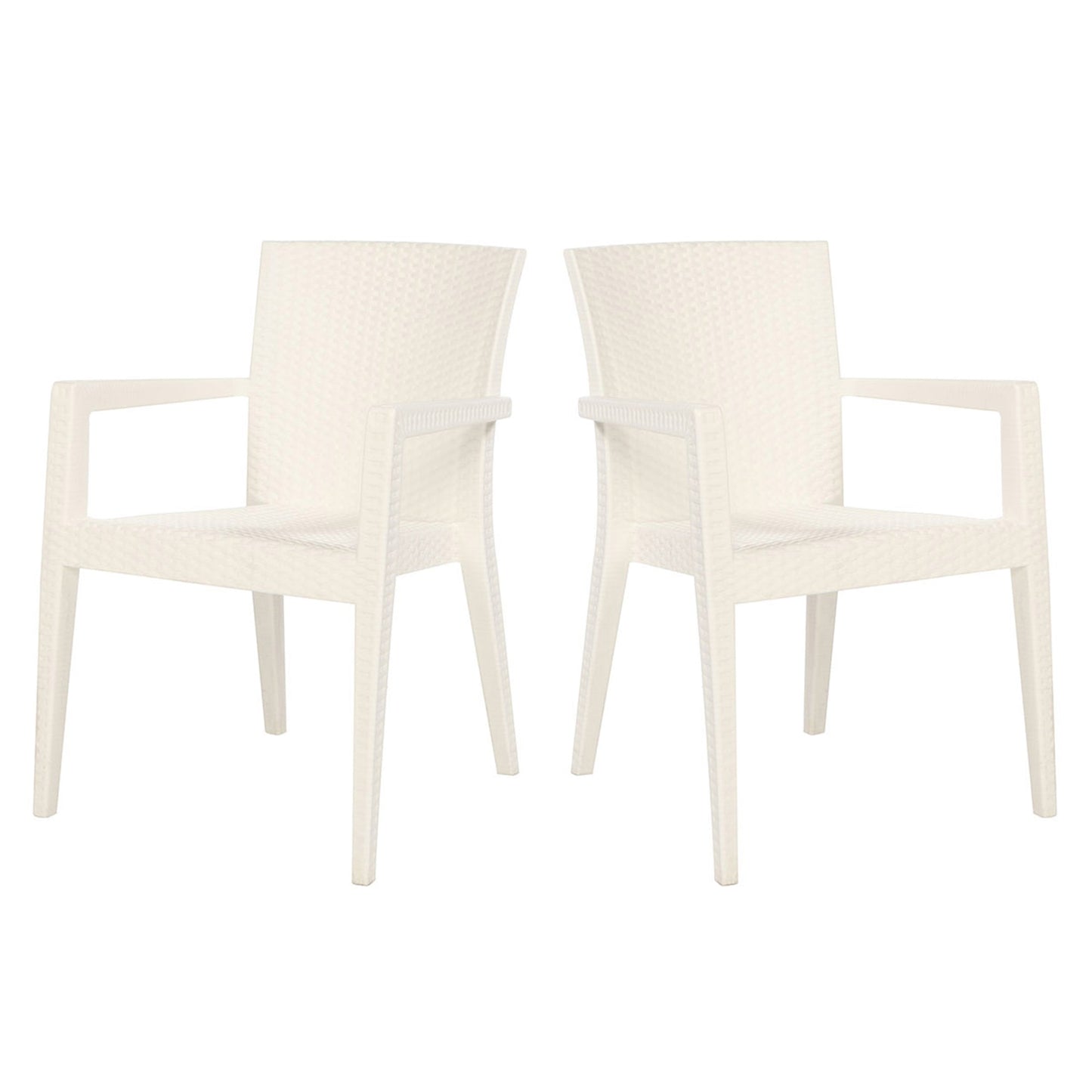 Montana Set of 2 Stackable Armchair-White