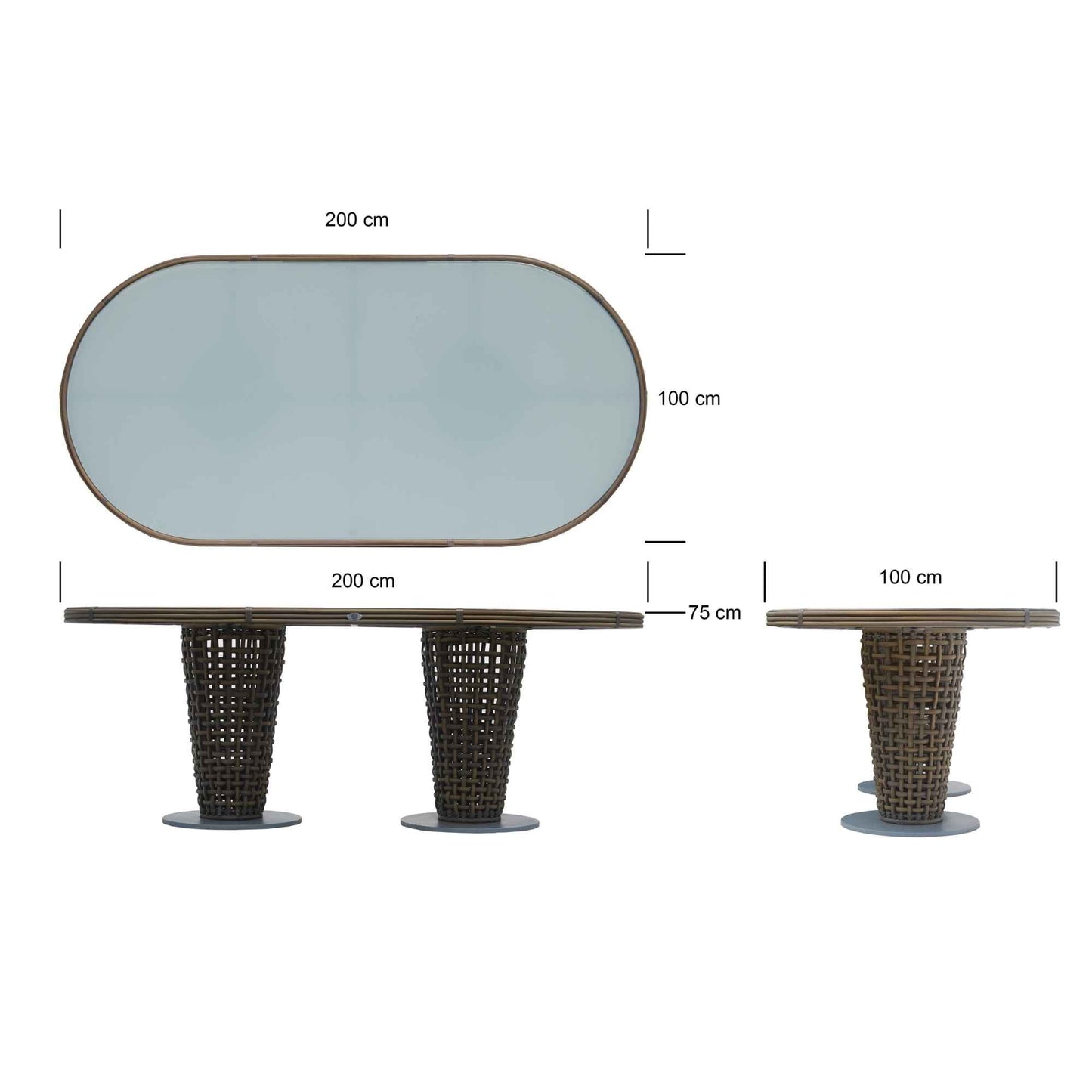 Dynasty 7-Piece Dining Set with Sunbrella Cushion