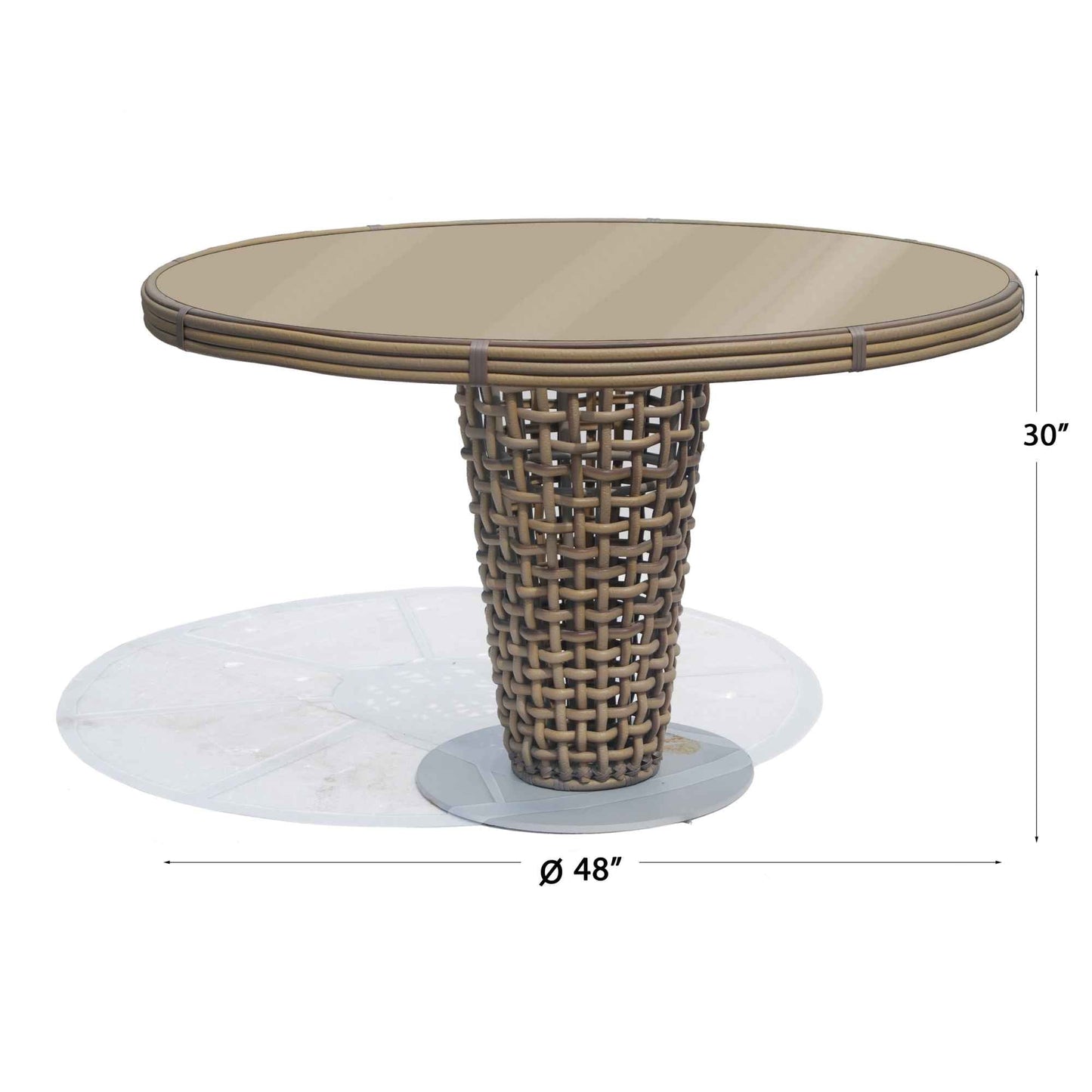 Dynasty 5-Piece Dining Set with Sunbrella Cushion