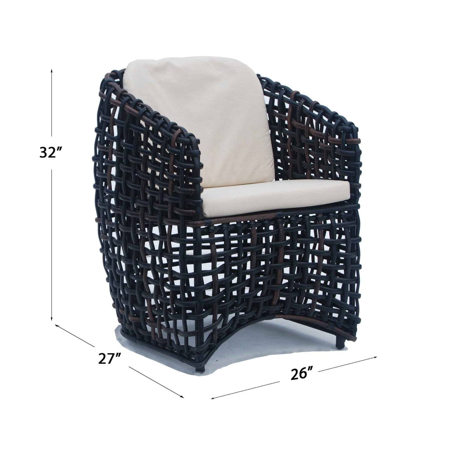 Dynasty 7-Piece Dining Set with Sunbrella Cushion