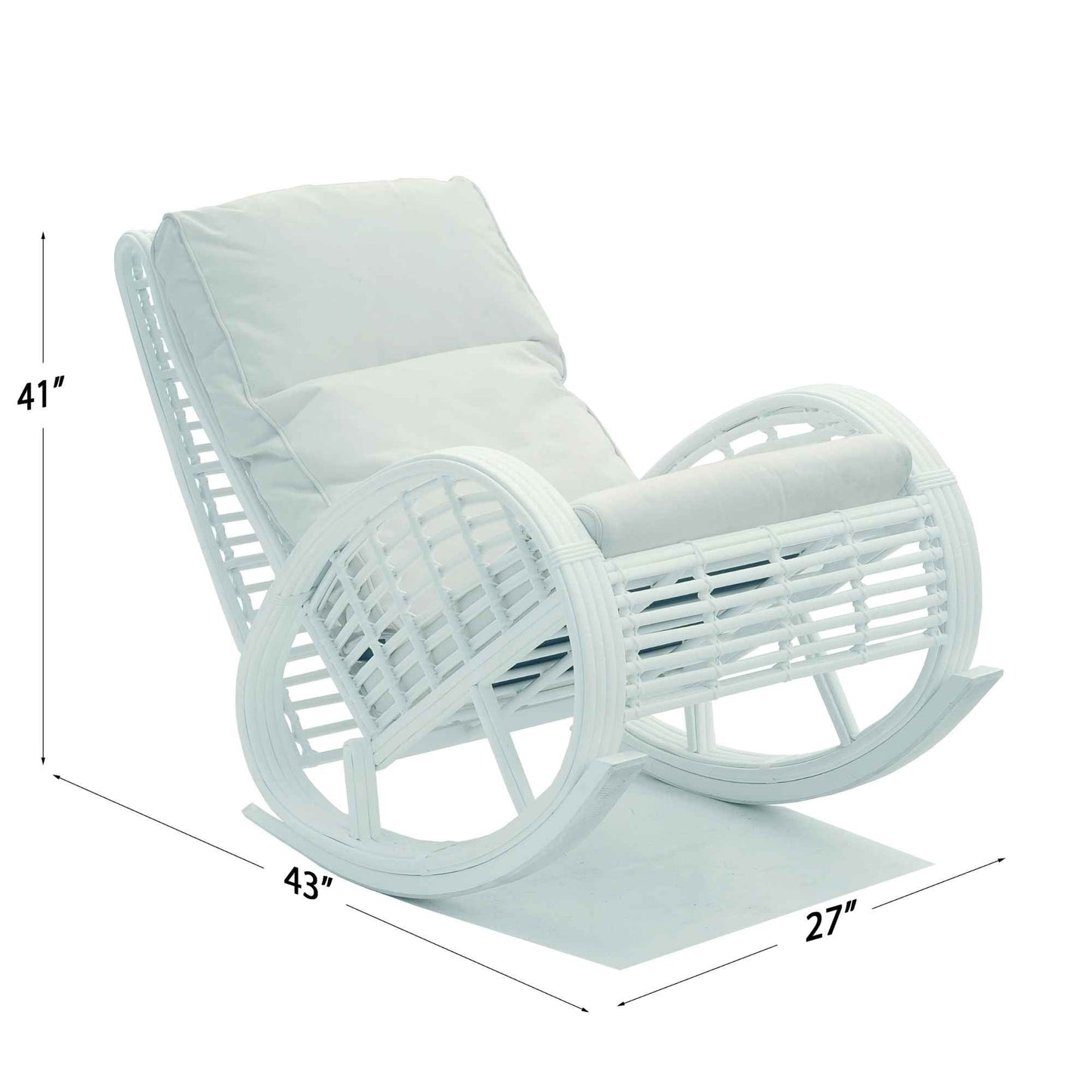 Dynasty Rocker with Sunbrella Cushion