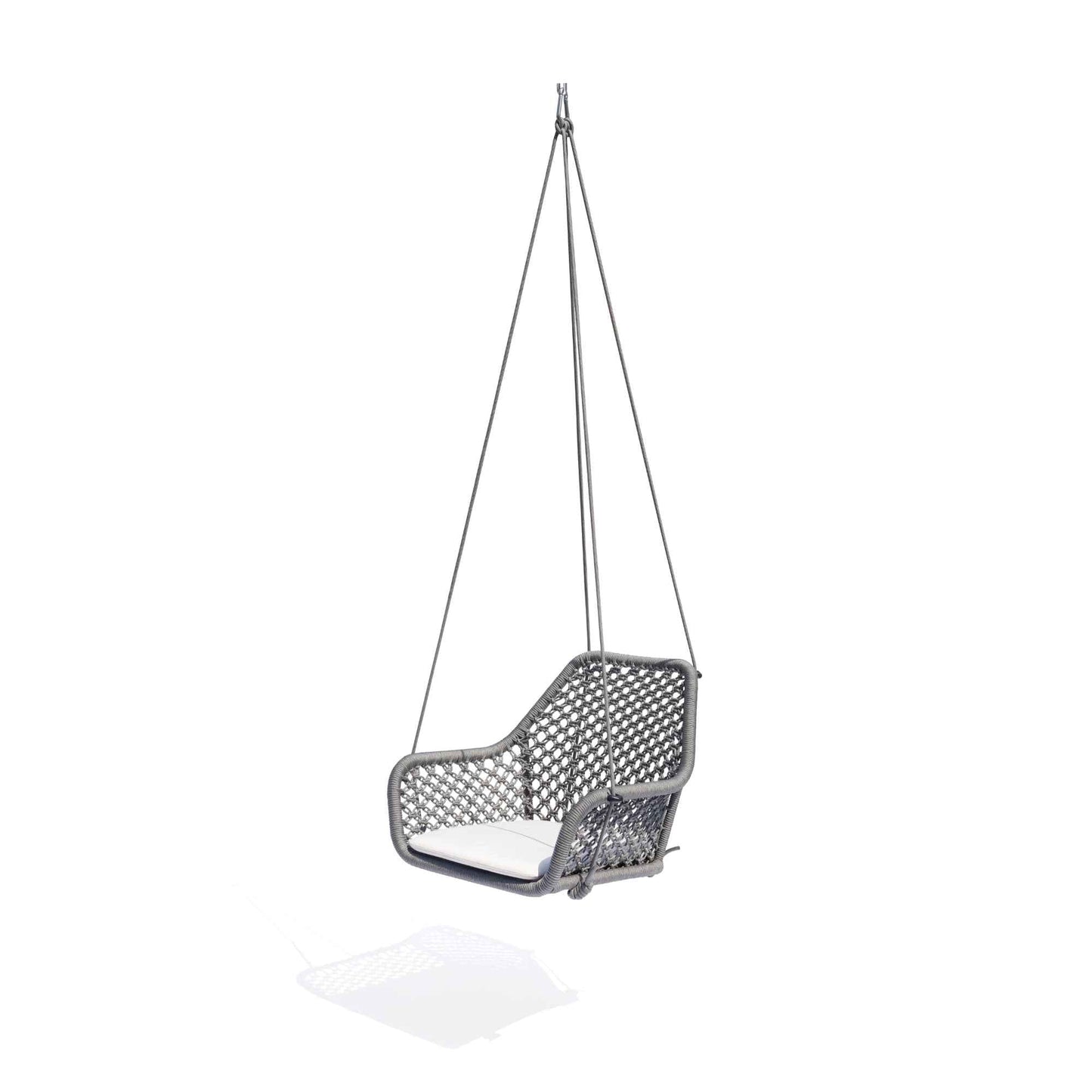 Horizon 8FT Pergola with Lamp, Hanging Chairs & Aluminum Table