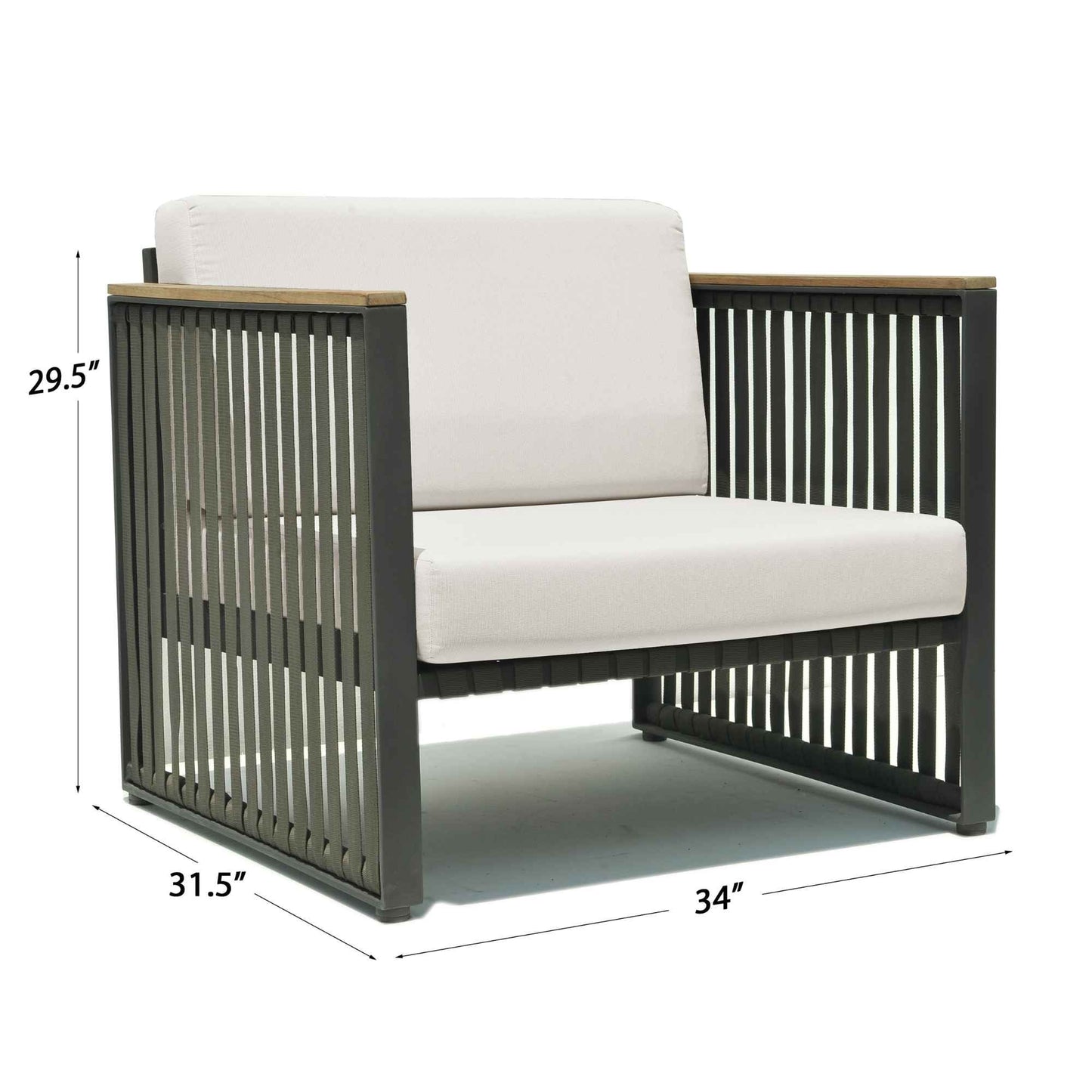 Horizon 5-Piece Seating Set with Sunbrella Cushions