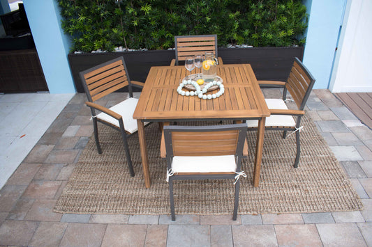 Panama Jack Boca Grande 5-Piece Square Dining Set
