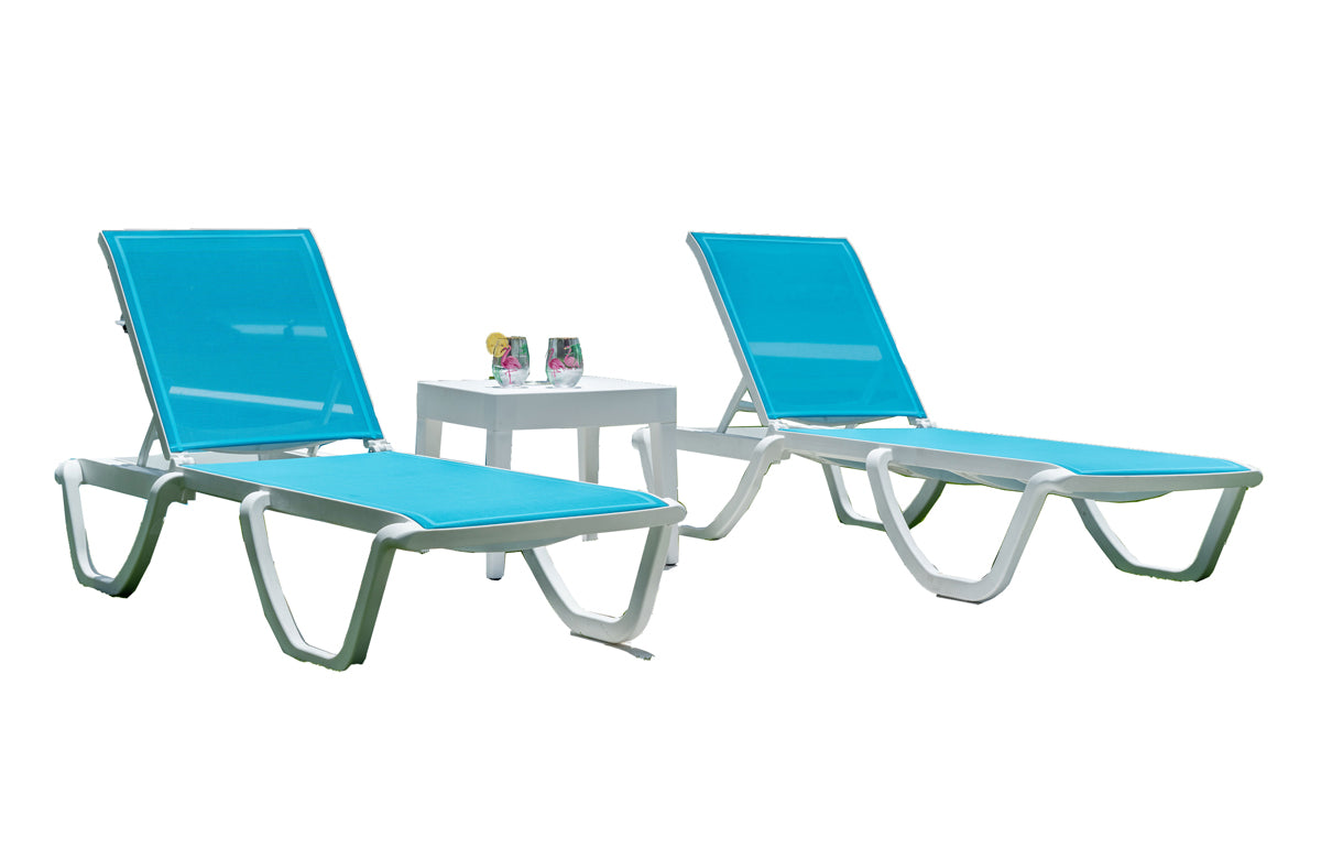 Panama Jack Abaco 3-Piece Chaise Lounge Set