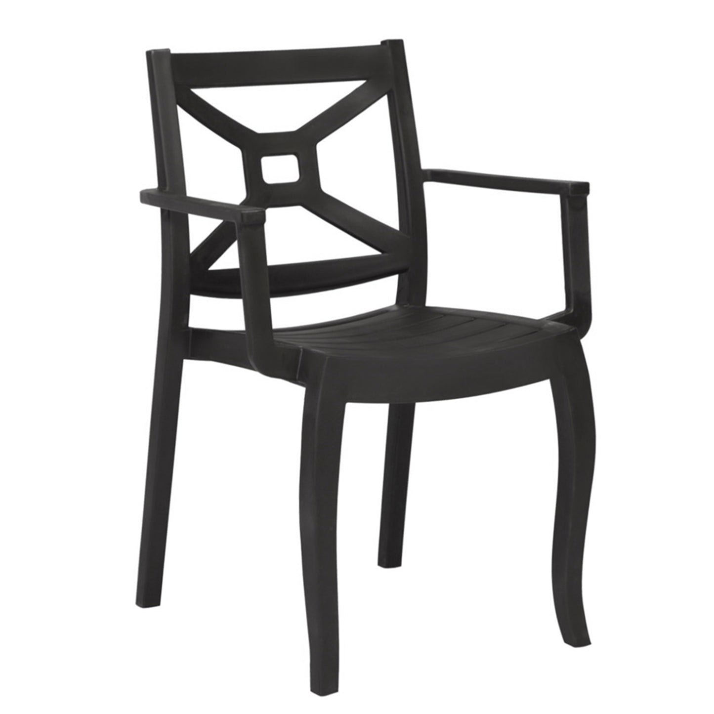 Zeus Set of 2 Stackable Armchair-Anthracite