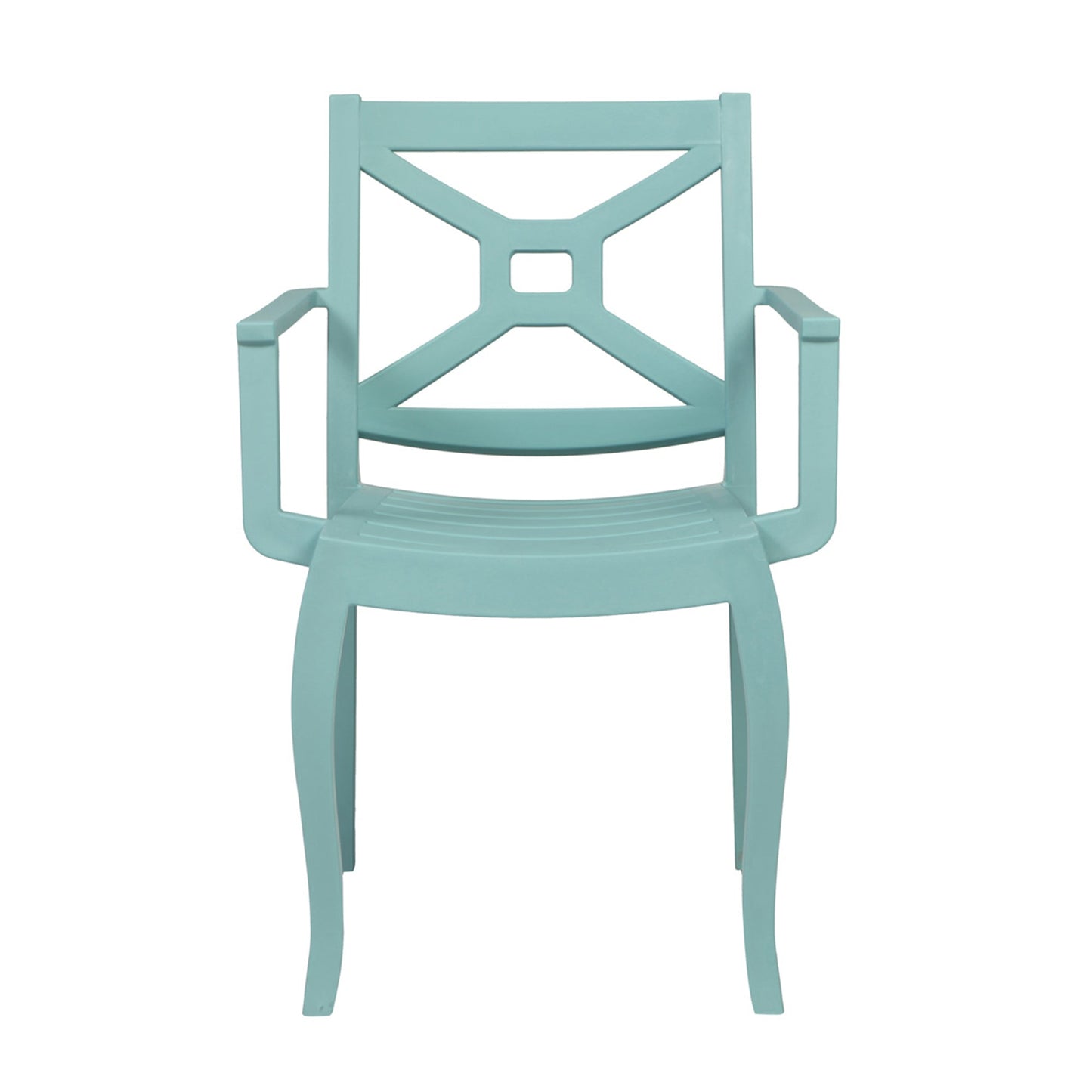 Zeus Set of 2 Stackable Armchair-Teal