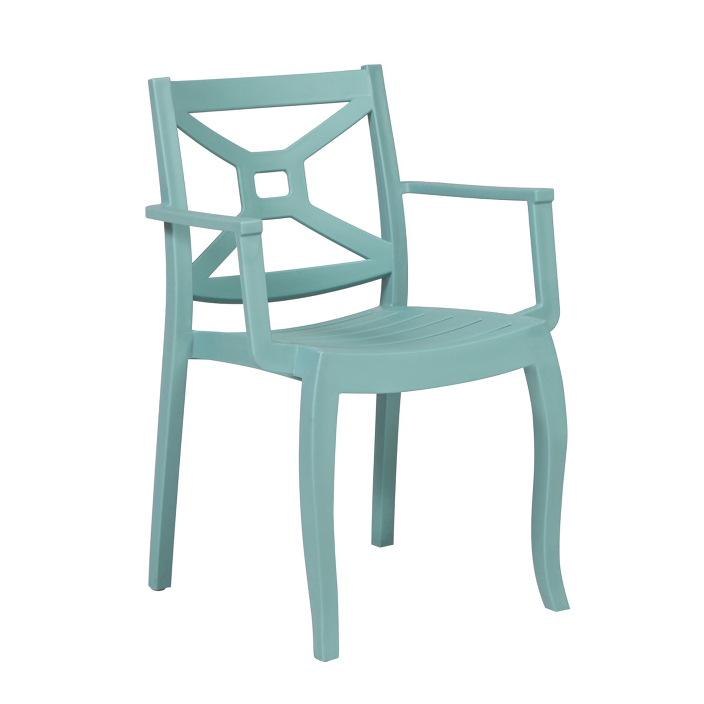 Zeus Set of 2 Stackable Armchair-Blue