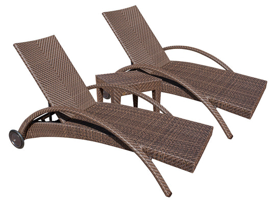 Soho Patio 3-Piece Chaise Lounge set