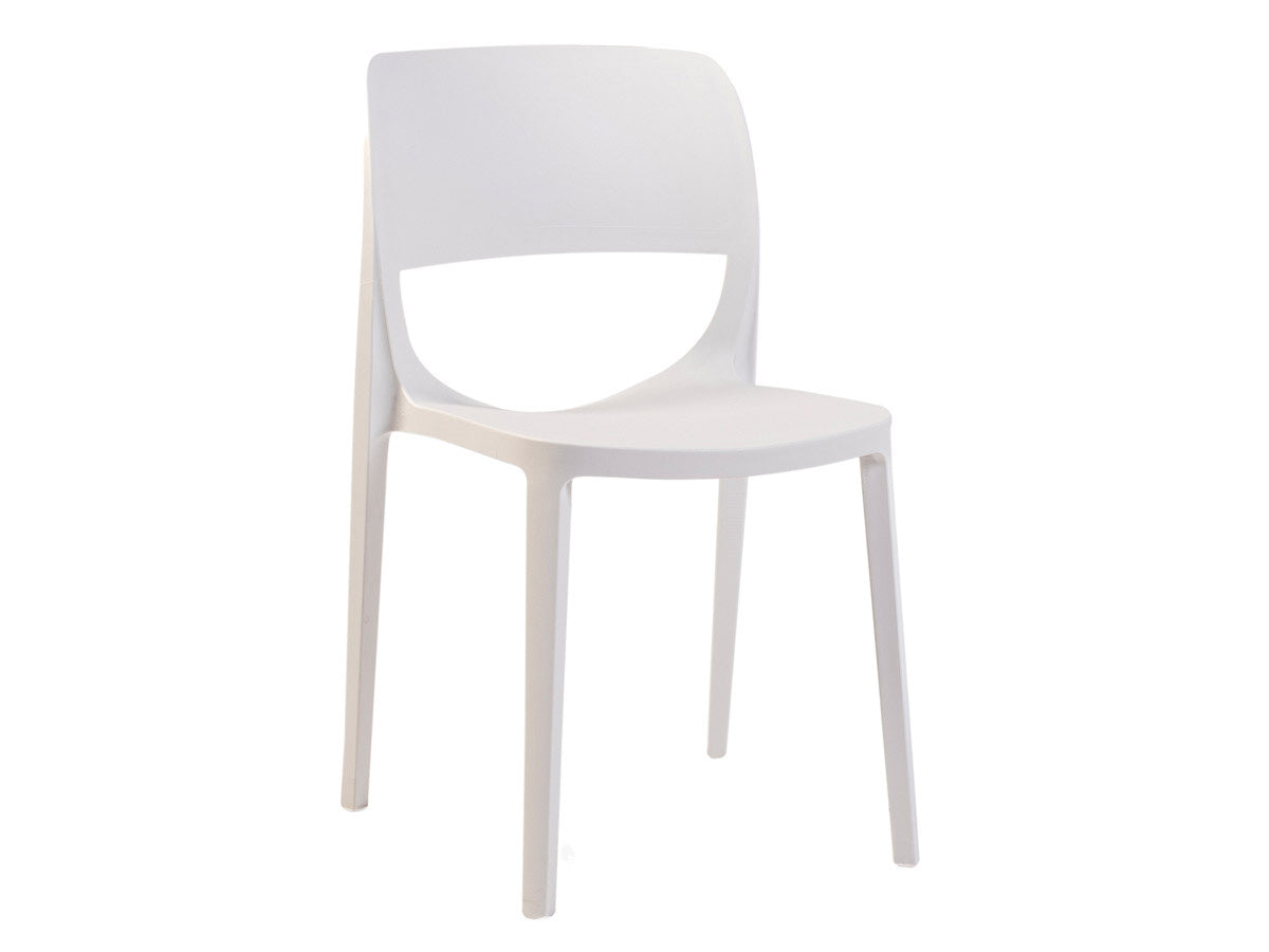 Bella Set of 4 Stackable Side Chair-White