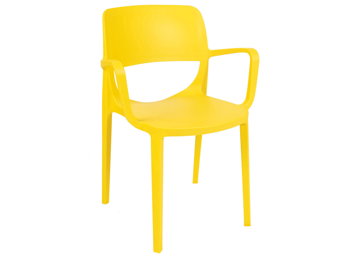 Bella Set of 2 Stackable Armchair-Yellow