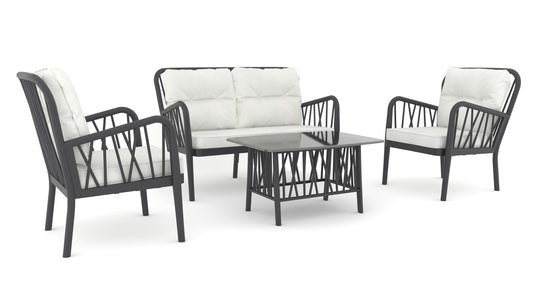 Gala 4 Pc Seating Set w/cushion-Anthracite