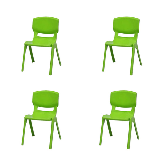 Mambo Kids Set of 4 Stackable Armchair-Green