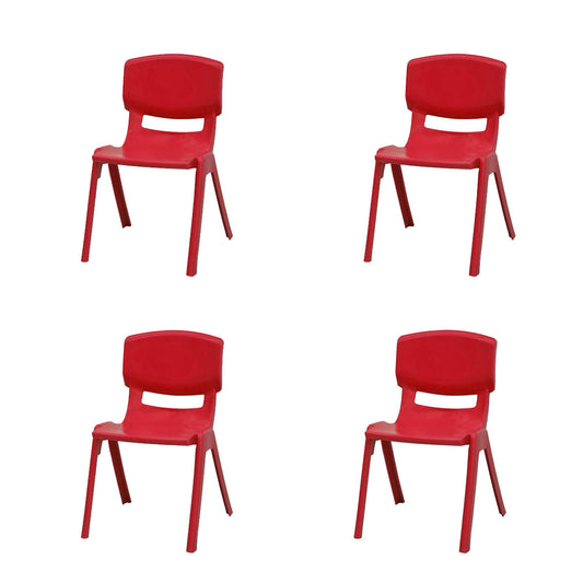 Mambo Kids Set of 4 Stackable Armchair-Red