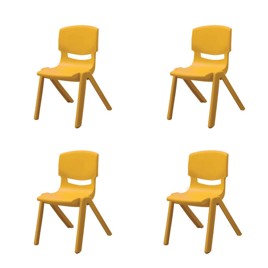 Mambo Kids Set of 4 Stackable Armchair-Yellow